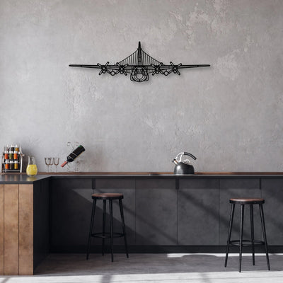 Citabria 3 Classic Aircraft Silhouette Metal Wall Art - Aviation Hangar Decor