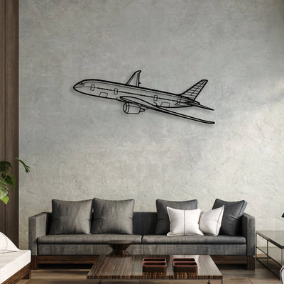 CJ3 4 Classic Aircraft Silhouette Metal Wall Art - Aviation Hangar Decor