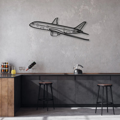 CJ3 4 Classic Aircraft Silhouette Metal Wall Art - Aviation Hangar Decor