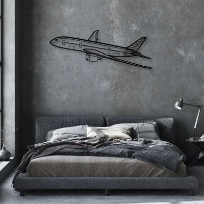 CJ3 4 Classic Aircraft Silhouette Metal Wall Art - Aviation Hangar Decor