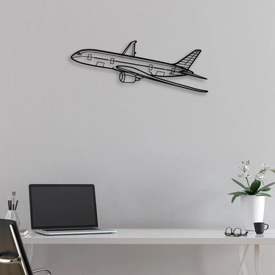CJ3 4 Classic Aircraft Silhouette Metal Wall Art - Aviation Hangar Decor