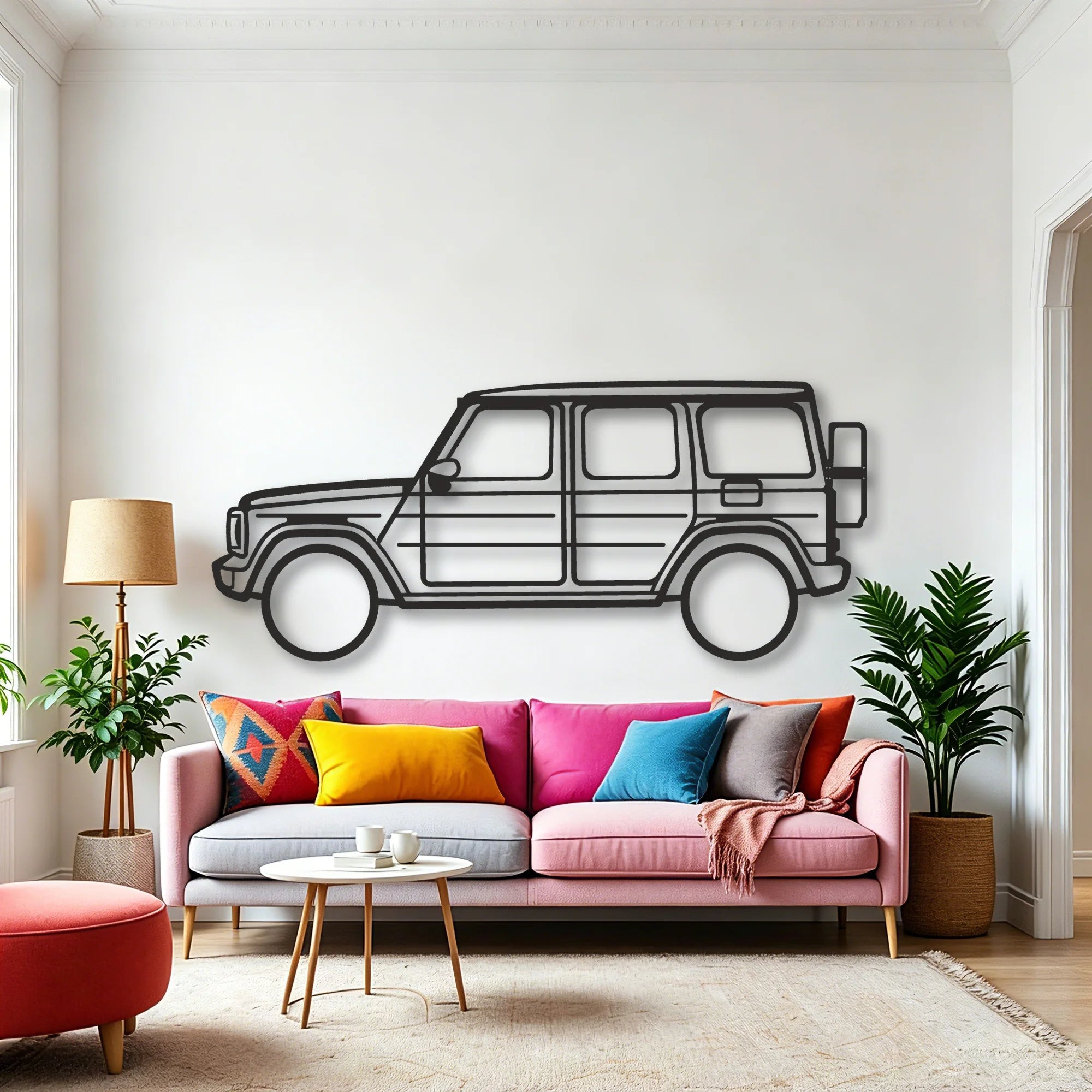 Class G Classic Silhouette Metal Wall Art - Automotive Garage Decor