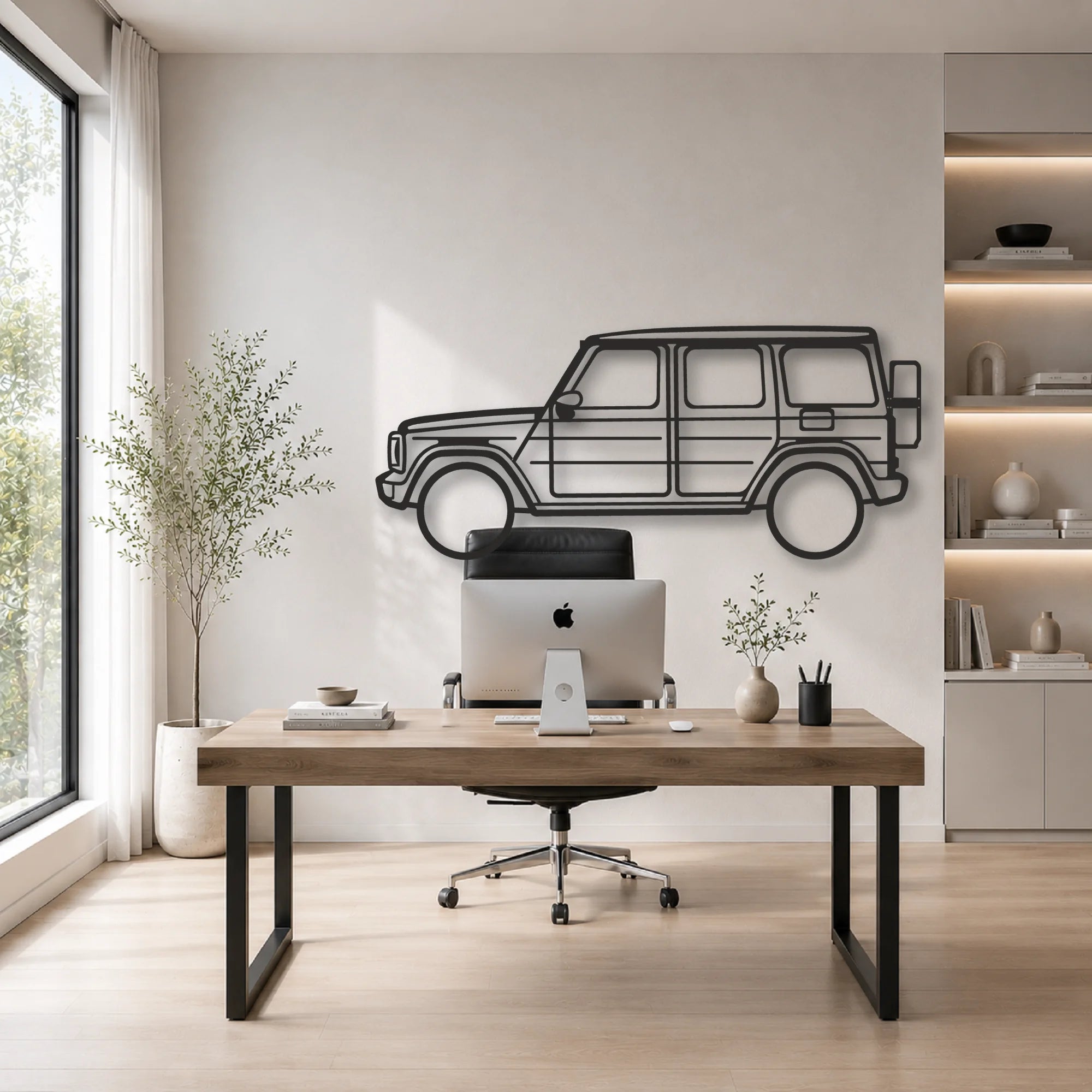 Class G Classic Silhouette Metal Wall Art - Automotive Garage Decor