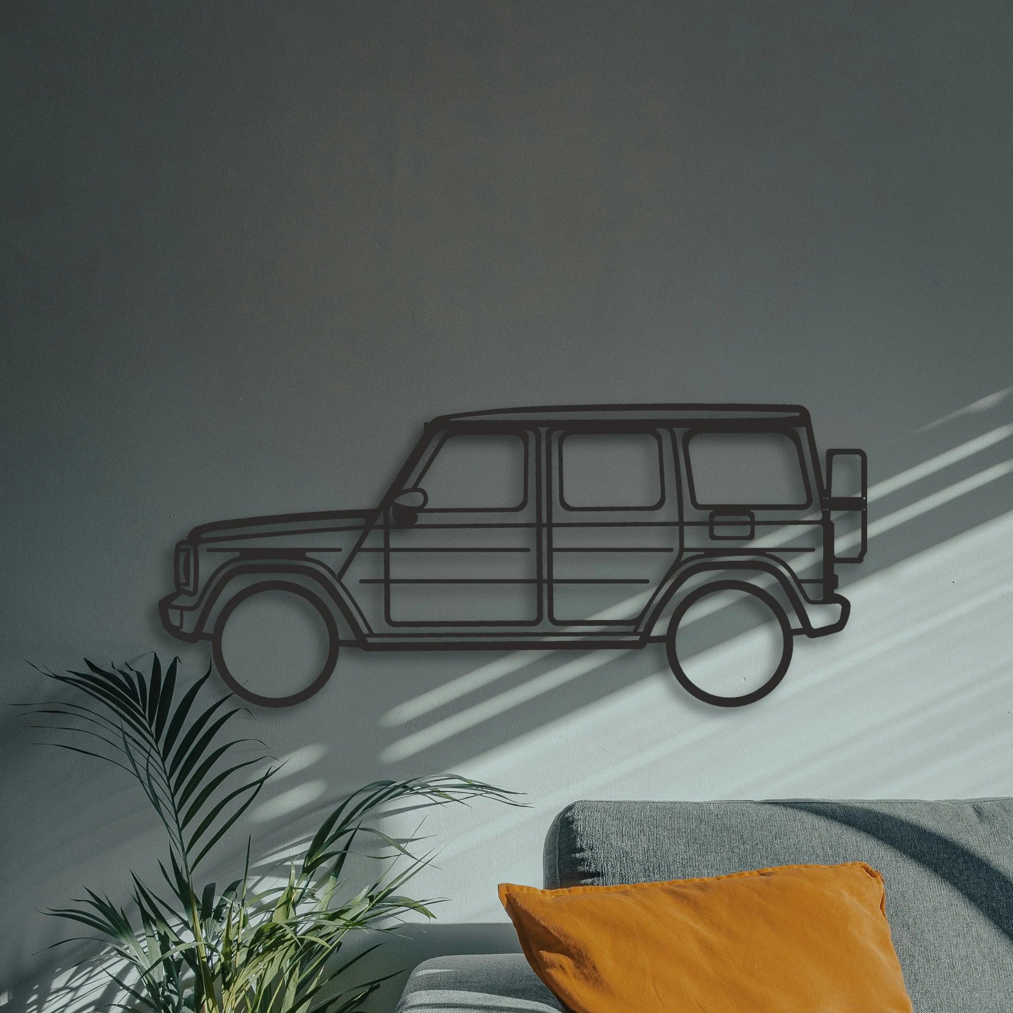 Class G Classic Silhouette Metal Wall Art - Automotive Garage Decor