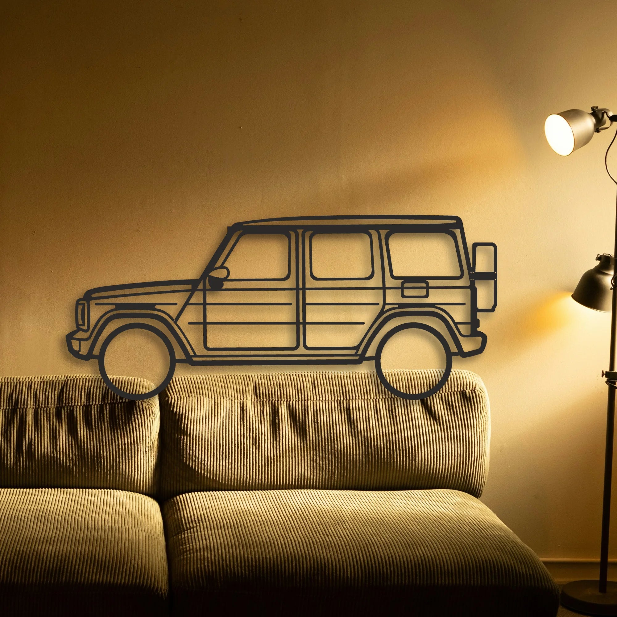 Class G Classic Silhouette Metal Wall Art - Automotive Garage Decor