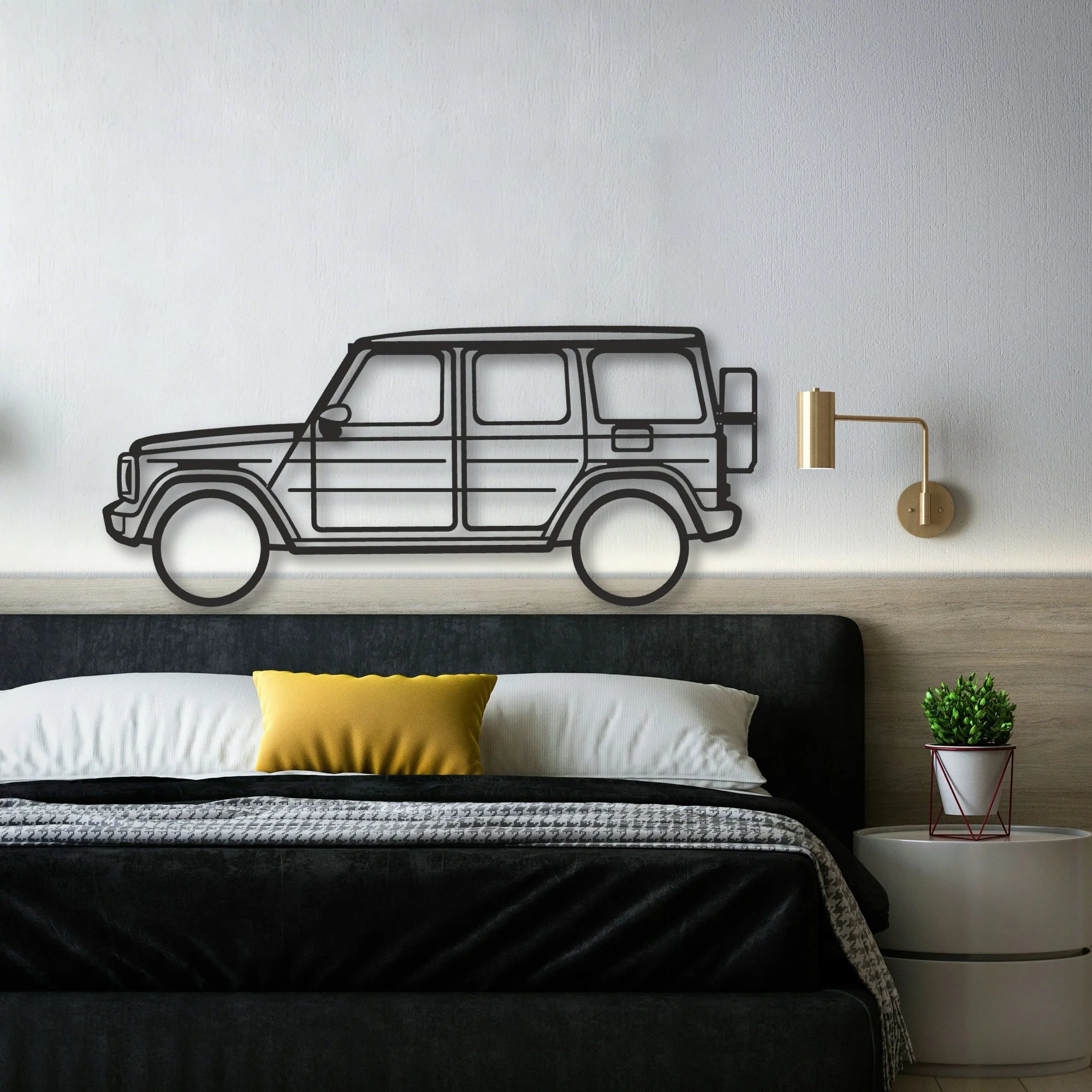 Class G Classic Silhouette Metal Wall Art - Automotive Garage Decor