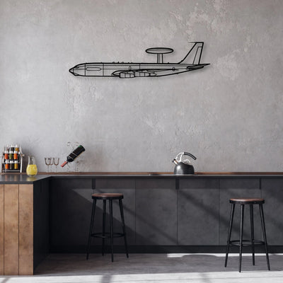 Columbia 350 Classic Aircraft Silhouette Metal Wall Art - Aviation Hangar Decor