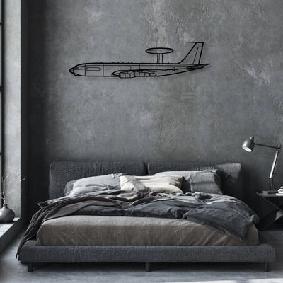 Columbia 350 Classic Aircraft Silhouette Metal Wall Art - Aviation Hangar Decor