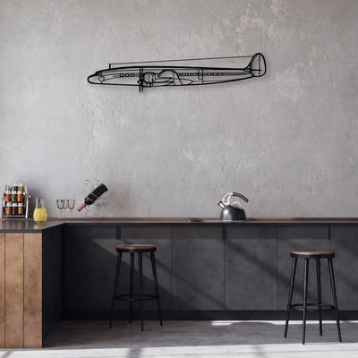 Constellation Classic Aircraft Silhouette Metal Wall Art - Aviation Hangar Decor