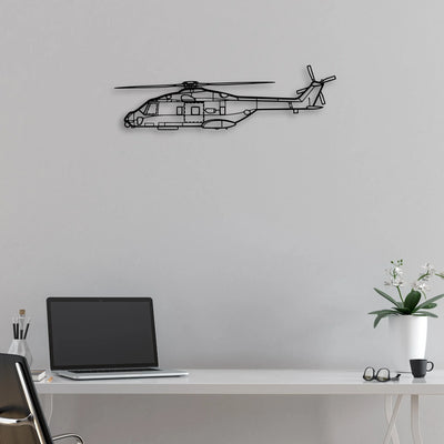 DA20 Classic Aircraft Silhouette Metal Wall Art - Aviation Hangar Decor