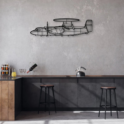 DC-3C Classic Aircraft Silhouette Metal Wall Art - Aviation Hangar Decor