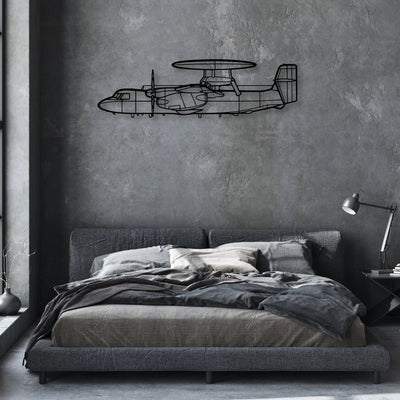 DC-3C Classic Aircraft Silhouette Metal Wall Art - Aviation Hangar Decor