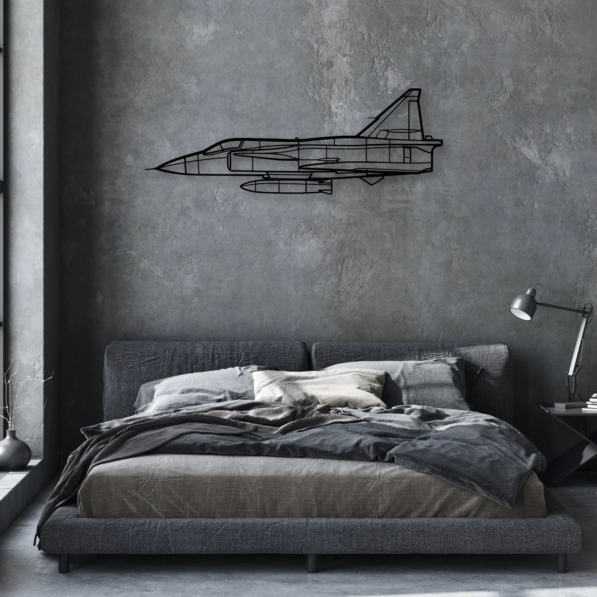 DHC-2 MK I Classic Aircraft Silhouette Metal Wall Art - Aviation Hangar Decor