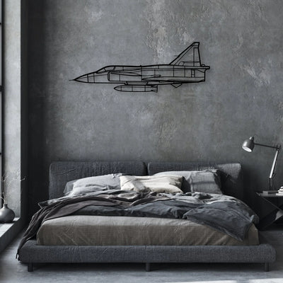 DHC-2 MK I Classic Aircraft Silhouette Metal Wall Art - Aviation Hangar Decor