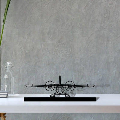 dhc-6-twin-otter-3 Silhouette Metal Art Stand - Aero Silhouette