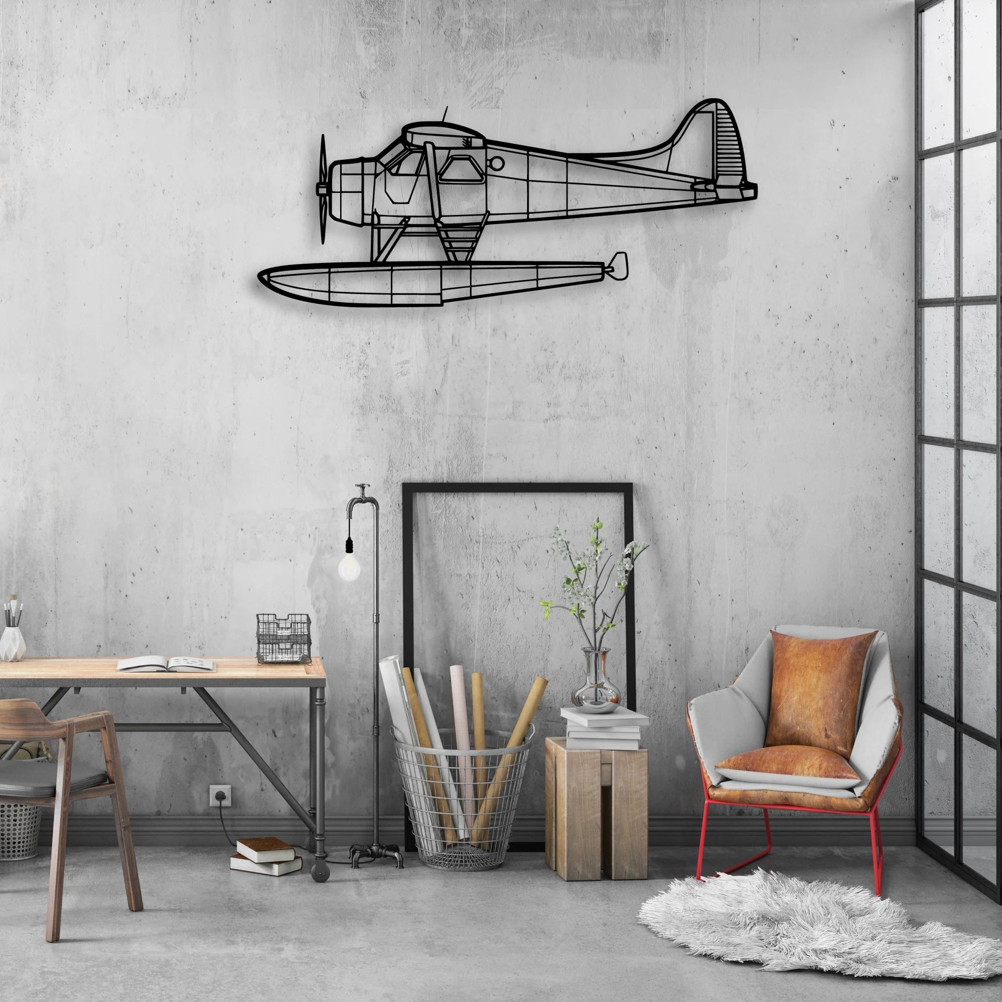 Douglas MD-11 Classic Aircraft Silhouette Metal Wall Art - Aviation Hangar Decor