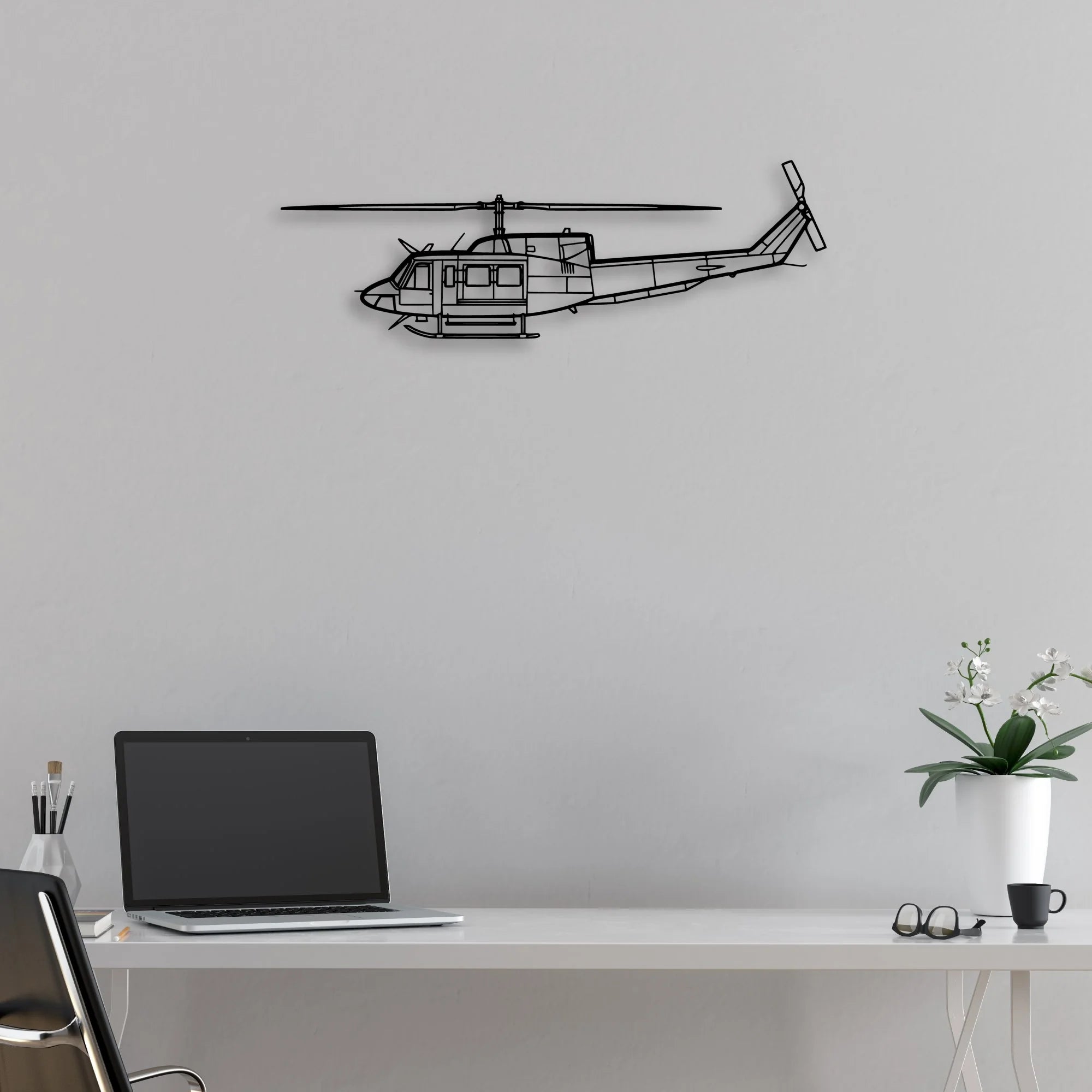 E-3C Sentry 2 Classic Aircraft Silhouette Metal Wall Art - Aviation Hangar Decor