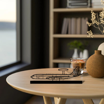 e-3c-sentry-3 Silhouette Metal Art Stand - Aero Silhouette