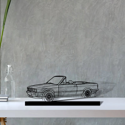 e30-convertible Silhouette Metal Art Stand - Aero Silhouette