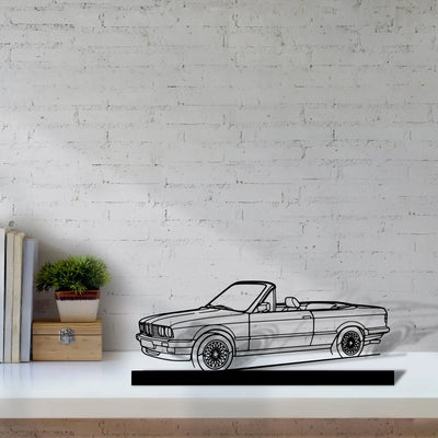 e30-convertible Silhouette Metal Art Stand - Aero Silhouette