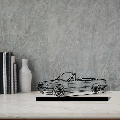 e30-convertible Silhouette Metal Art Stand - Aero Silhouette
