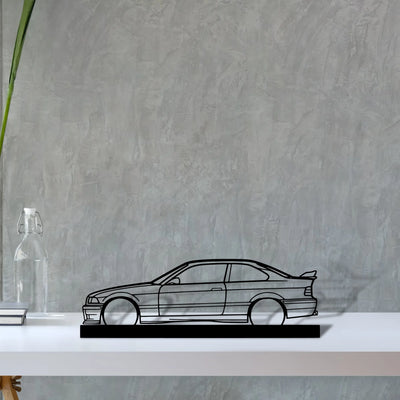 e36-m3-coupe-2 Silhouette Metal Art Stand - Aero Silhouette