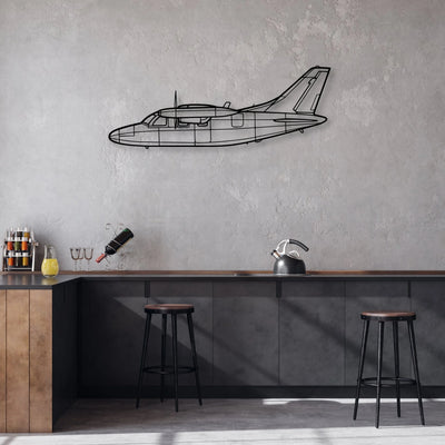 EA-18G Classic Aircraft Silhouette Metal Wall Art - Aviation Hangar Decor