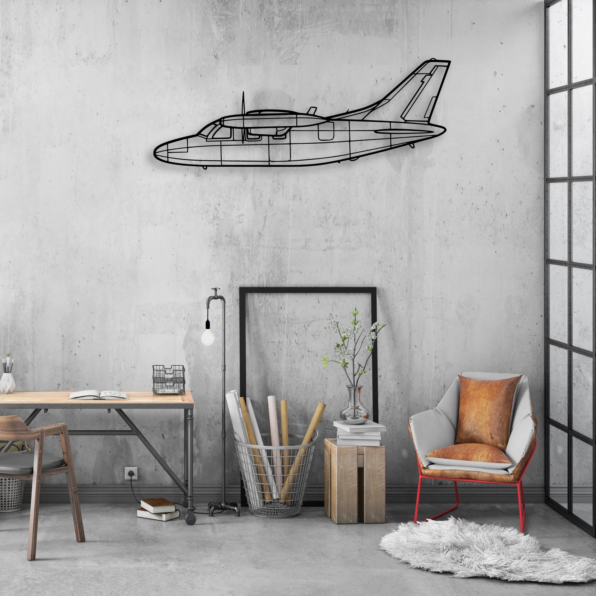 EA-18G Classic Aircraft Silhouette Metal Wall Art - Aviation Hangar Decor
