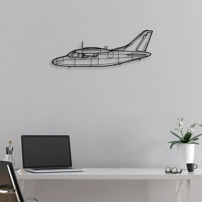 EA-18G Classic Aircraft Silhouette Metal Wall Art - Aviation Hangar Decor