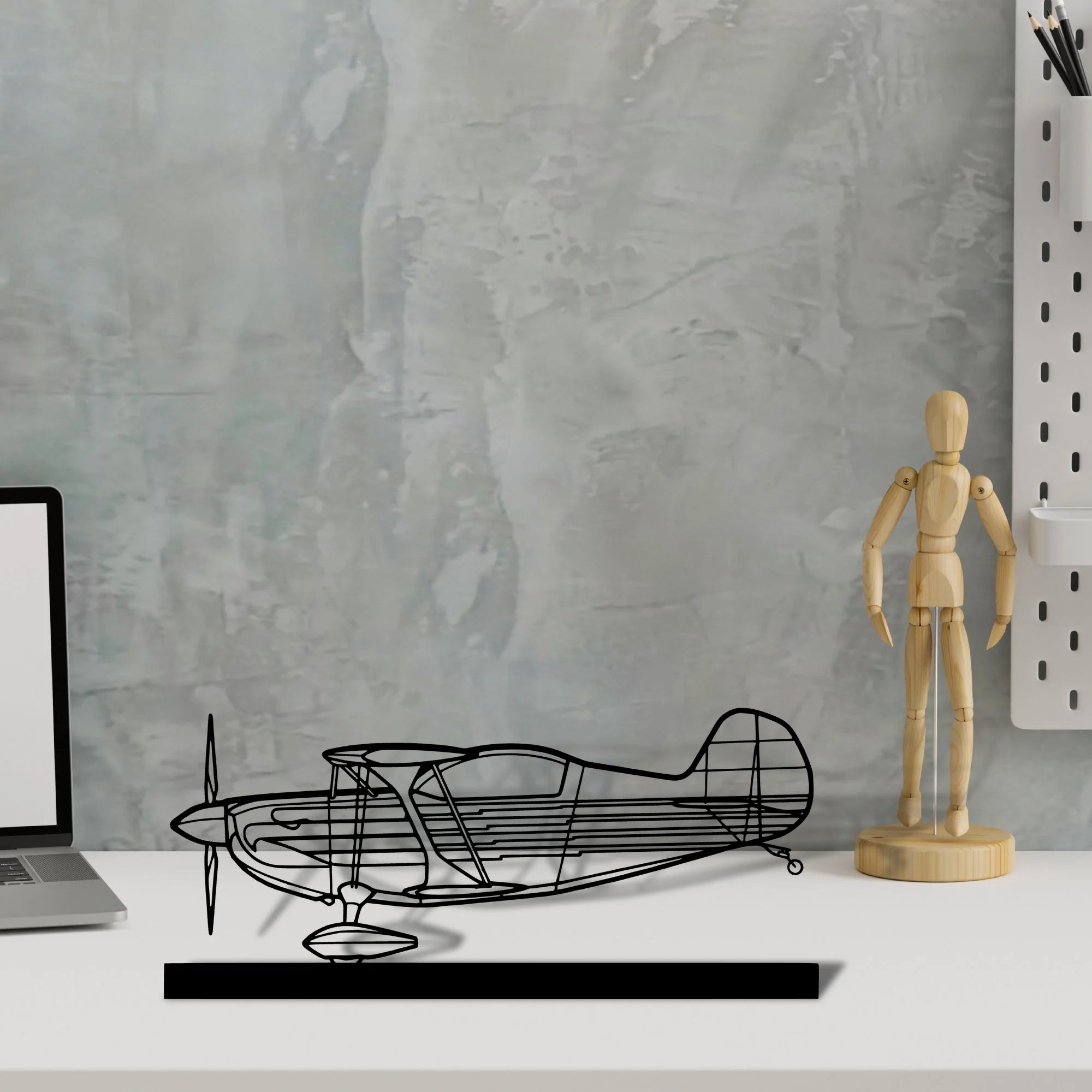 eagle-ii-2 Silhouette Metal Art Stand - Aero Silhouette
