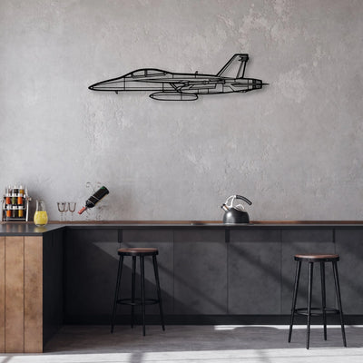EC-130H Compass Call Classic Aircraft Silhouette Metal Wall Art - Aviation Hangar Decor