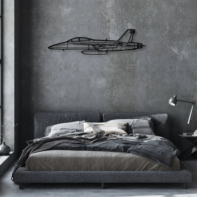 EC-130H Compass Call Classic Aircraft Silhouette Metal Wall Art - Aviation Hangar Decor
