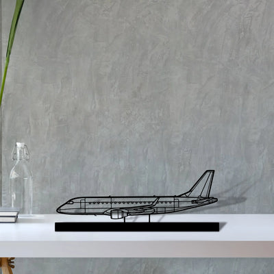 emj-175-2 Silhouette Metal Art Stand - Aero Silhouette
