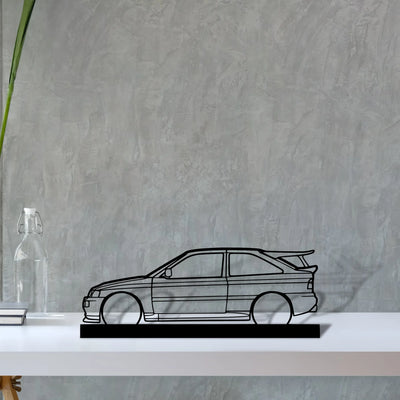 escort-cossworth-1993 Silhouette Metal Art Stand - Aero Silhouette