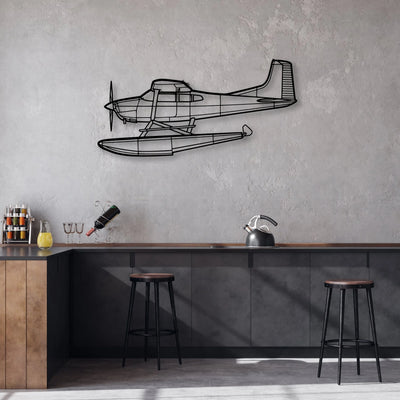 F-16C Missiles Classic Aircraft Silhouette Metal Wall Art - Aviation Hangar Decor