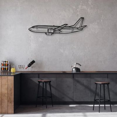 F-16D Classic Aircraft Silhouette Metal Wall Art - Aviation Hangar Decor