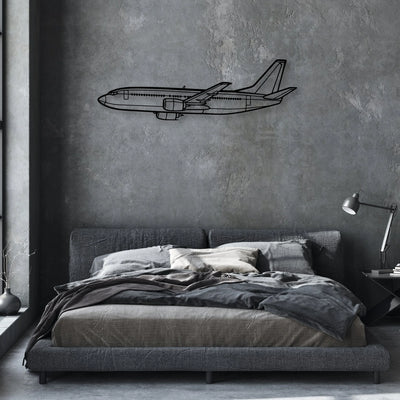F-16D Classic Aircraft Silhouette Metal Wall Art - Aviation Hangar Decor