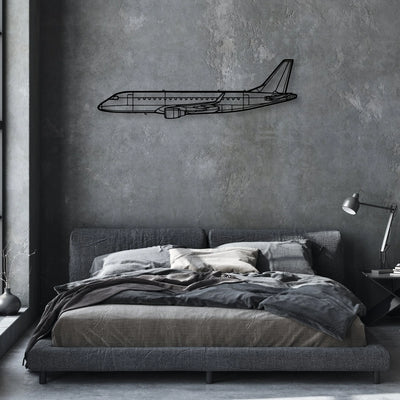 F-4E Phantom Classic Aircraft Silhouette Metal Wall Art - Aviation Hangar Decor
