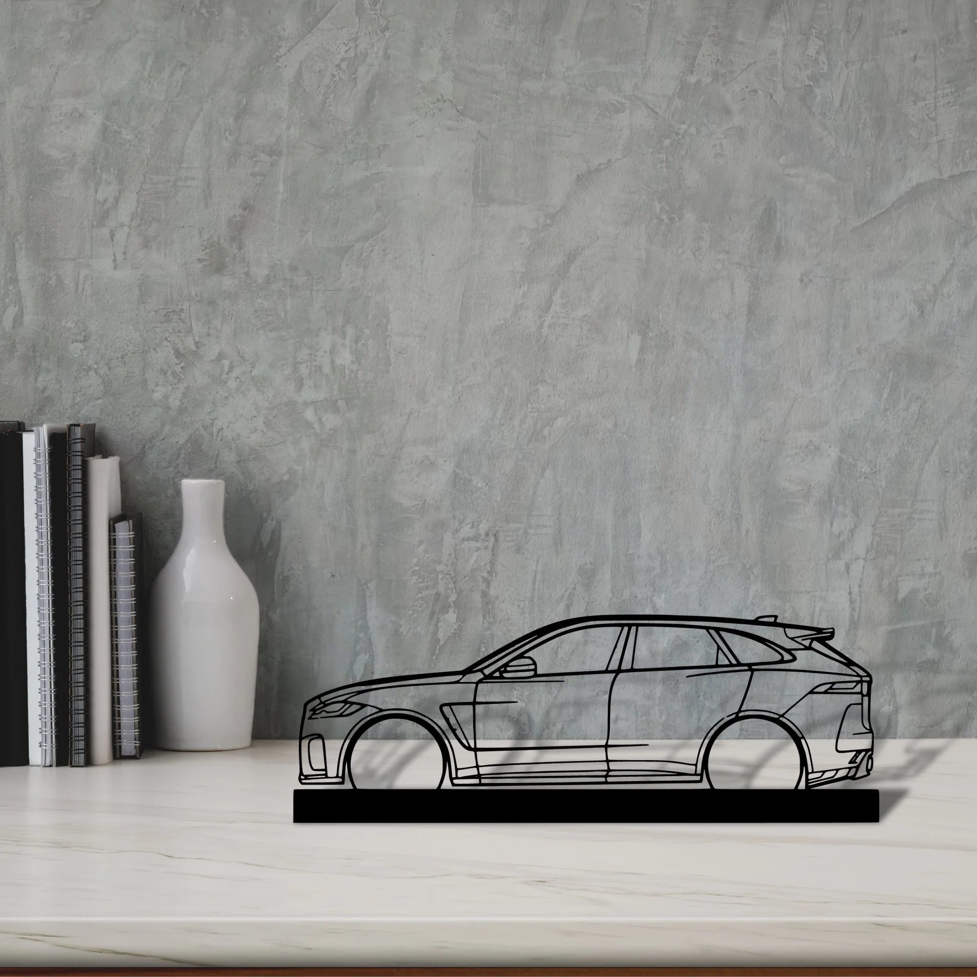 f-pace-svr Silhouette Metal Art Stand - Aero Silhouette