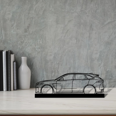 f-pace-svr Silhouette Metal Art Stand - Aero Silhouette