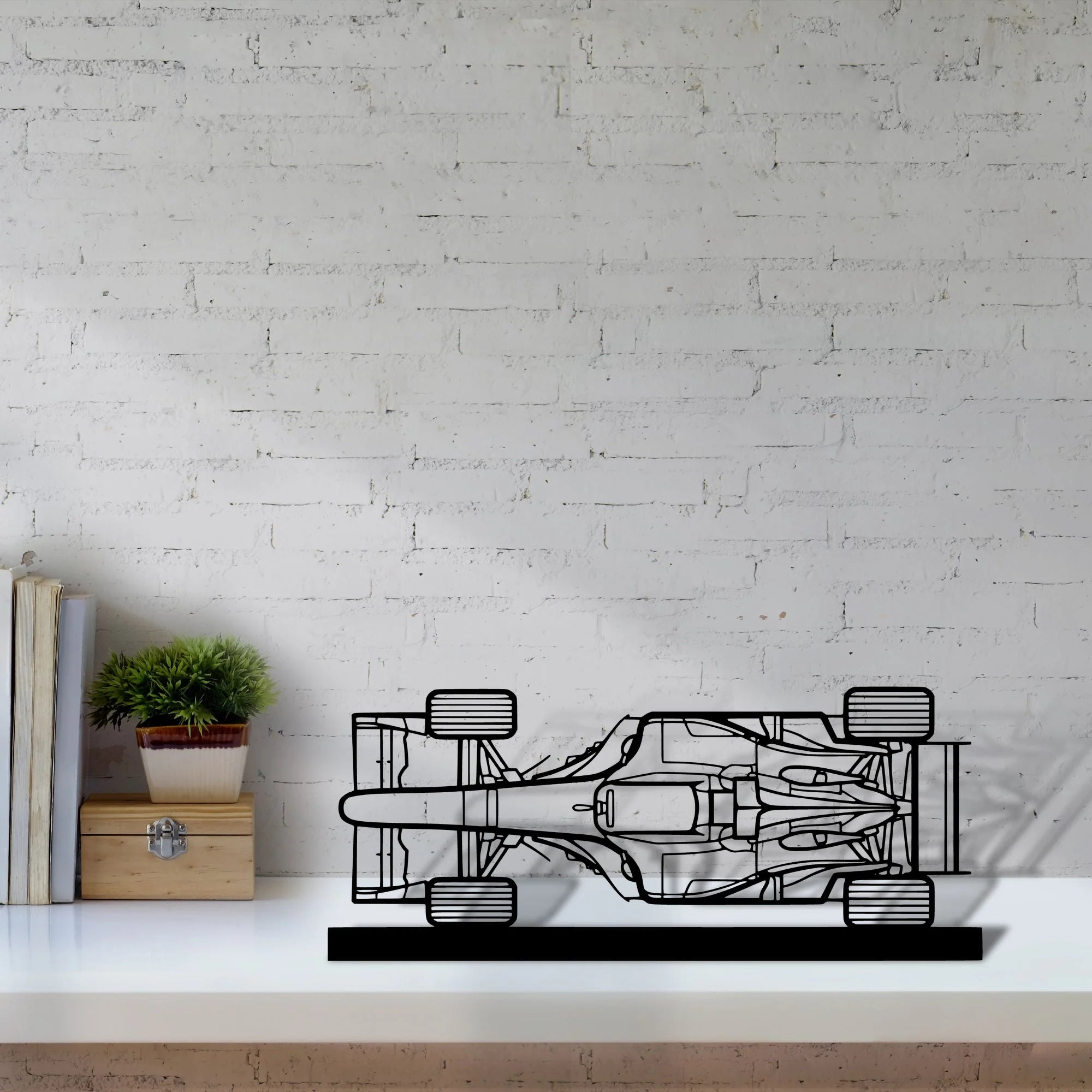 f1-2004 Silhouette Metal Art Stand - Aero Silhouette