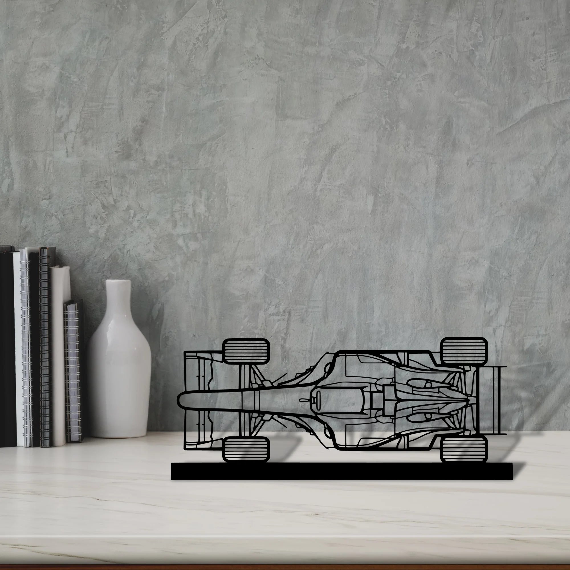 f1-2004 Silhouette Metal Art Stand - Aero Silhouette