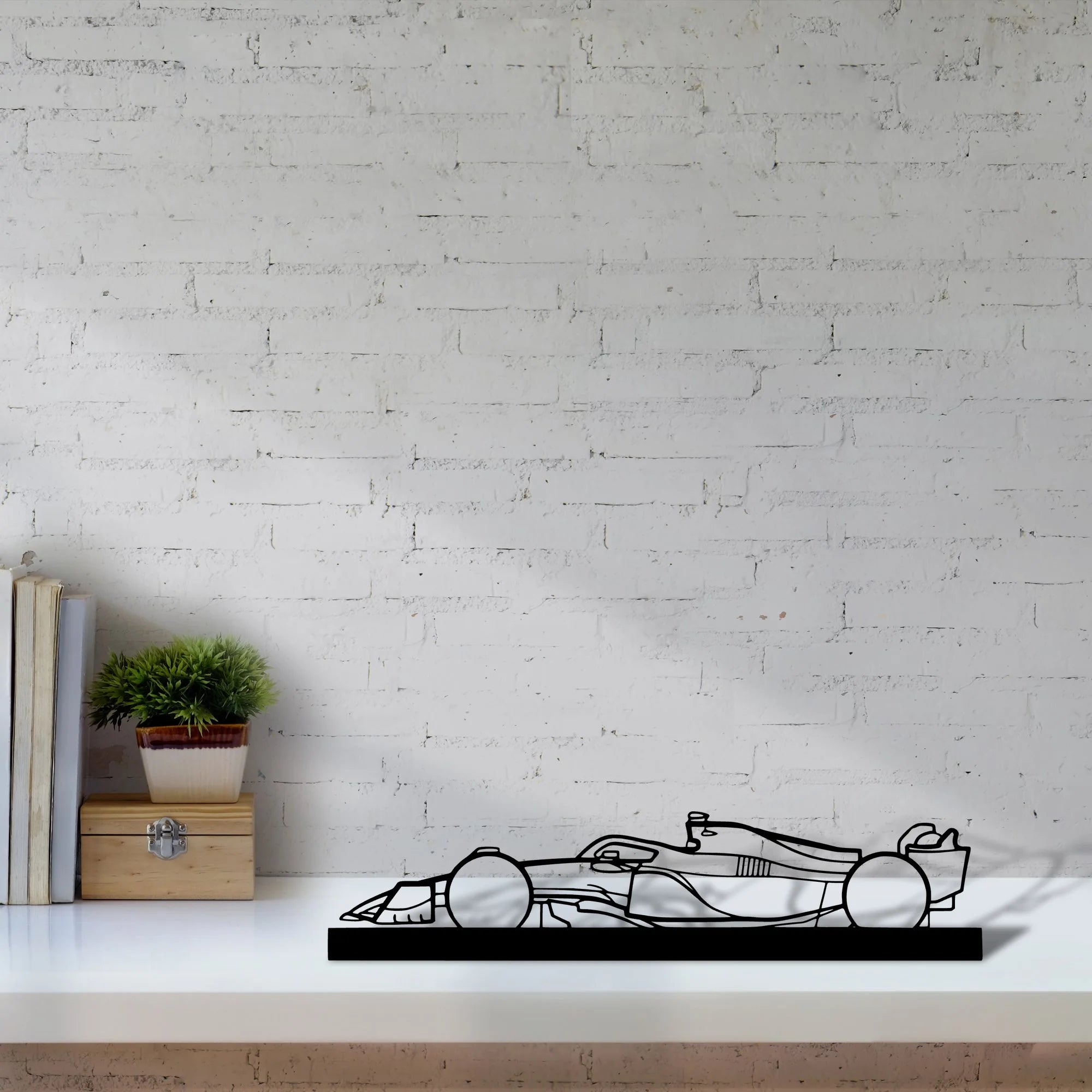 f1-2022-mercedes-2 Silhouette Metal Art Stand - Aero Silhouette