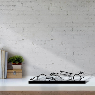 f1-2022-mercedes-2 Silhouette Metal Art Stand - Aero Silhouette