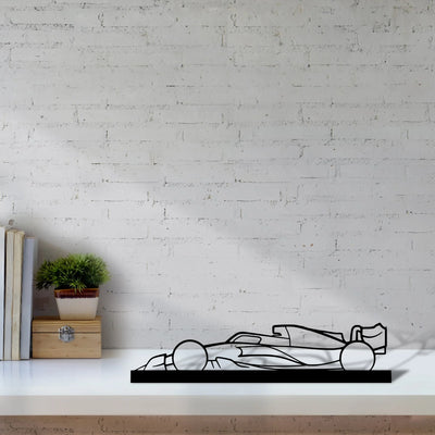 f1-2022-mercedes-3 Silhouette Metal Art Stand - Aero Silhouette