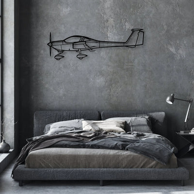 F6F Hellcat Classic Aircraft Silhouette Metal Wall Art - Aviation Hangar Decor