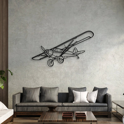 Falcon 7X Classic Aircraft Silhouette Metal Wall Art - Aviation Hangar Decor