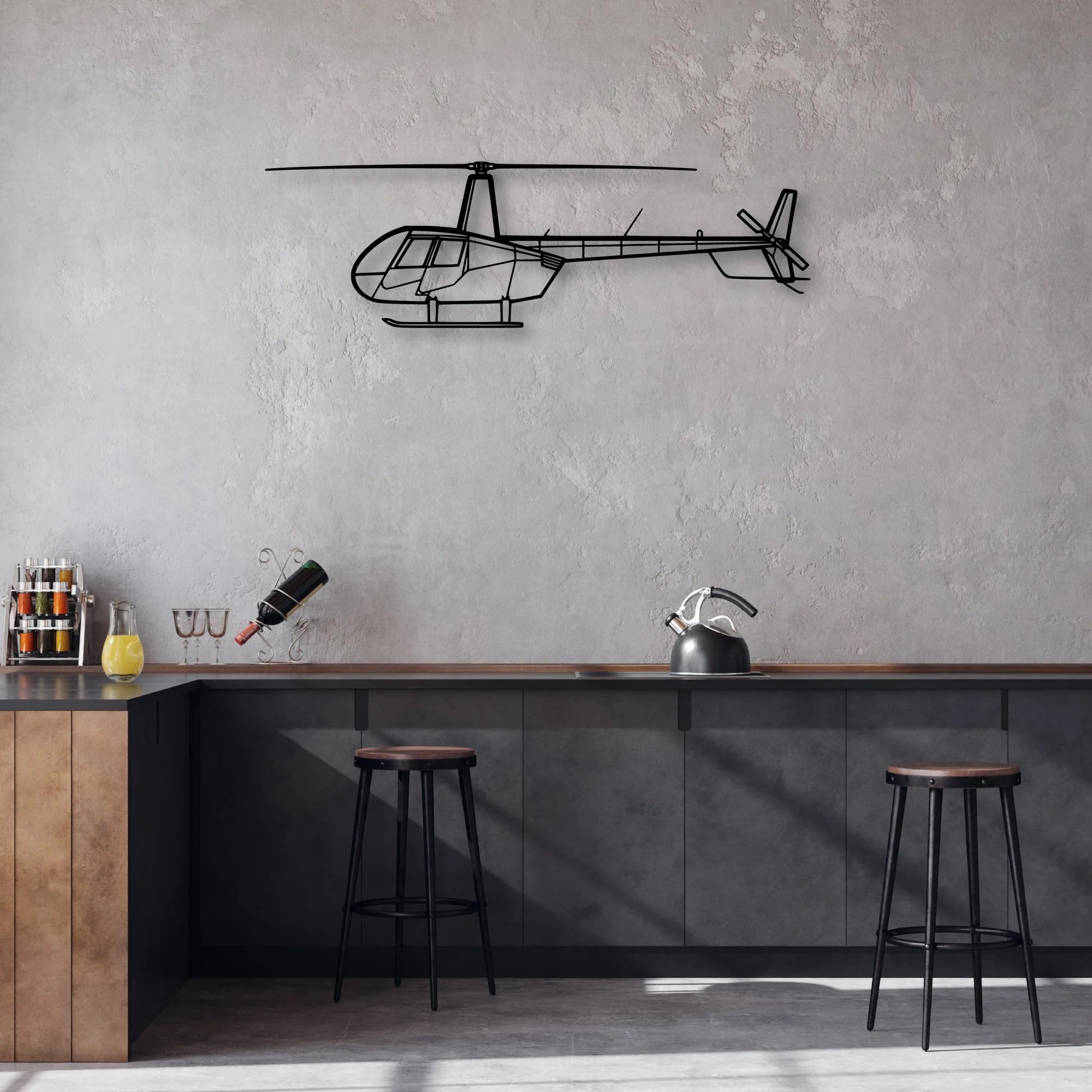 Falcon 900EX 2 Classic Aircraft Silhouette Metal Wall Art - Aviation Hangar Decor
