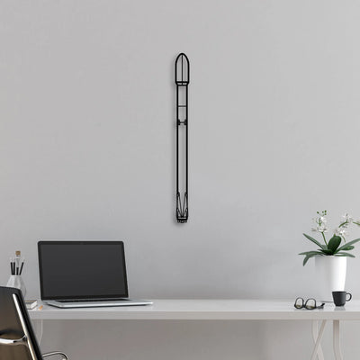 Falcon 9 Classic Aircraft Silhouette Metal Wall Art - Aviation Hangar Decor