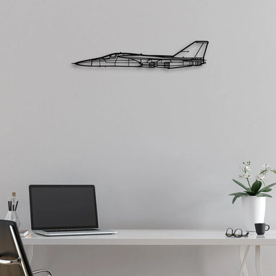 FB-111F Aardvark Classic Aircraft Silhouette Metal Wall Art - Aviation Hangar Decor